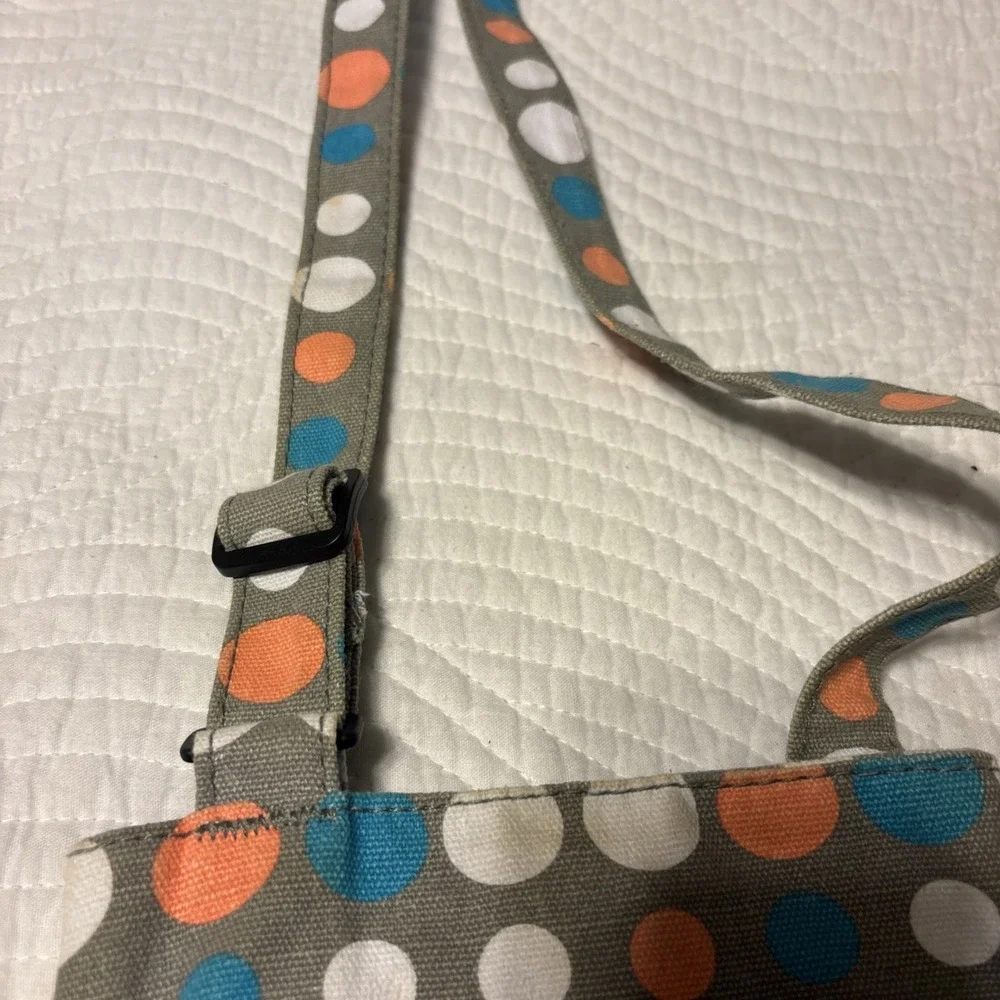 Kavu Keeper Polka Dot Messenger Crossbody Bag, Gray Multicolor - Picture 11 of 11